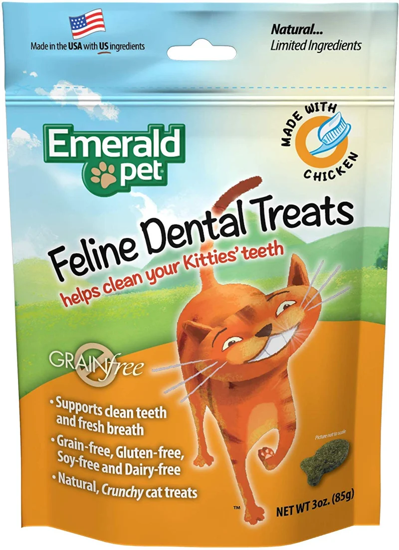Emerald Pet Feline - Pollo dental para gatos