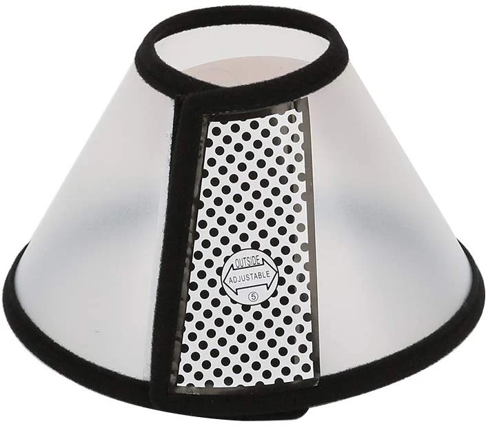 vivifying Recuperación Pet Cono, 8.1 inches plástico ligero isabelina Collar para gatos, mini perros y conejos (Negro)