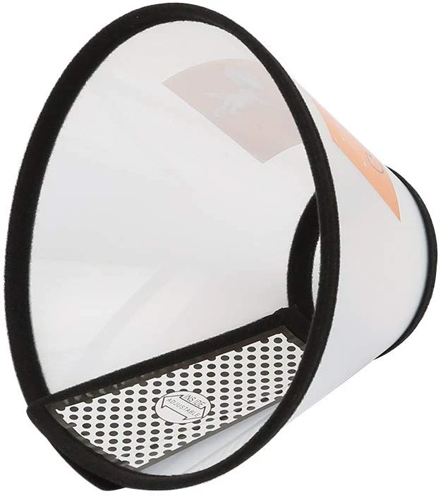 vivifying Recuperación Pet Cono, 8.1 inches plástico ligero isabelina Collar para gatos, mini perros y conejos (Negro)