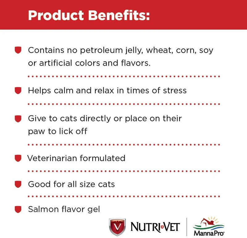 Gel para patas de felino, Nutri-Vet, 3 onzas, 3, Salmón