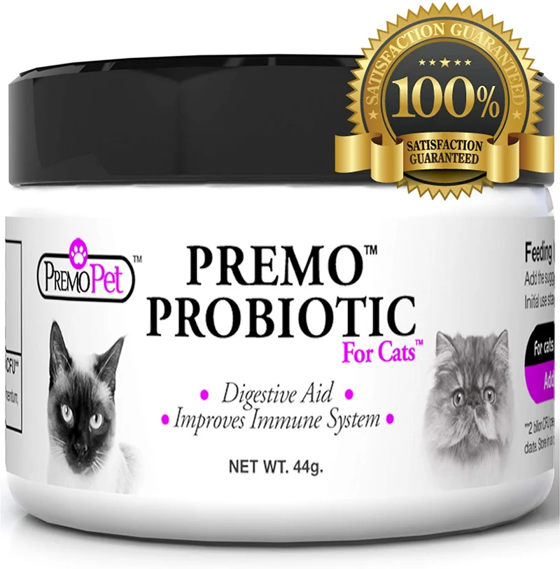 Probiotics para gatos – 100% de garantía – Mejores Condiciones para Diarrea, Vómito, Gas, piel – tasteless – No Fillers – Non OMG – Trigo y Lácteos Free – Certificado GMP – Veterinario Aprobado