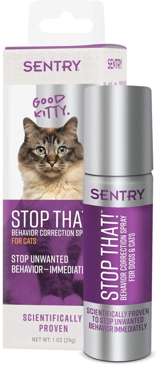 ¡Detener eso! Spray de corrección de comportamiento para gatos