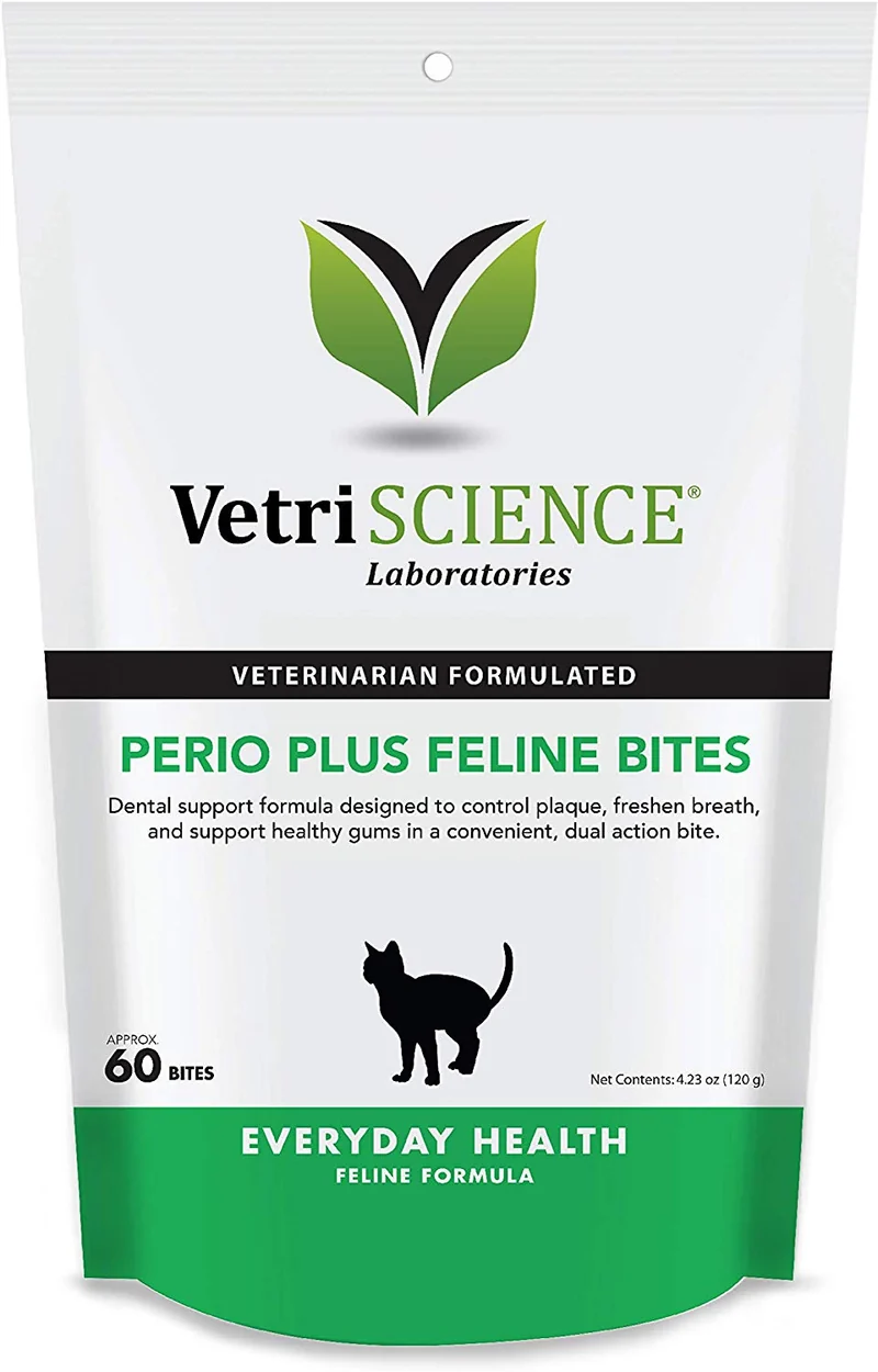 vetriscience laboratorios – Perio Plus Feline Bites para mascotas