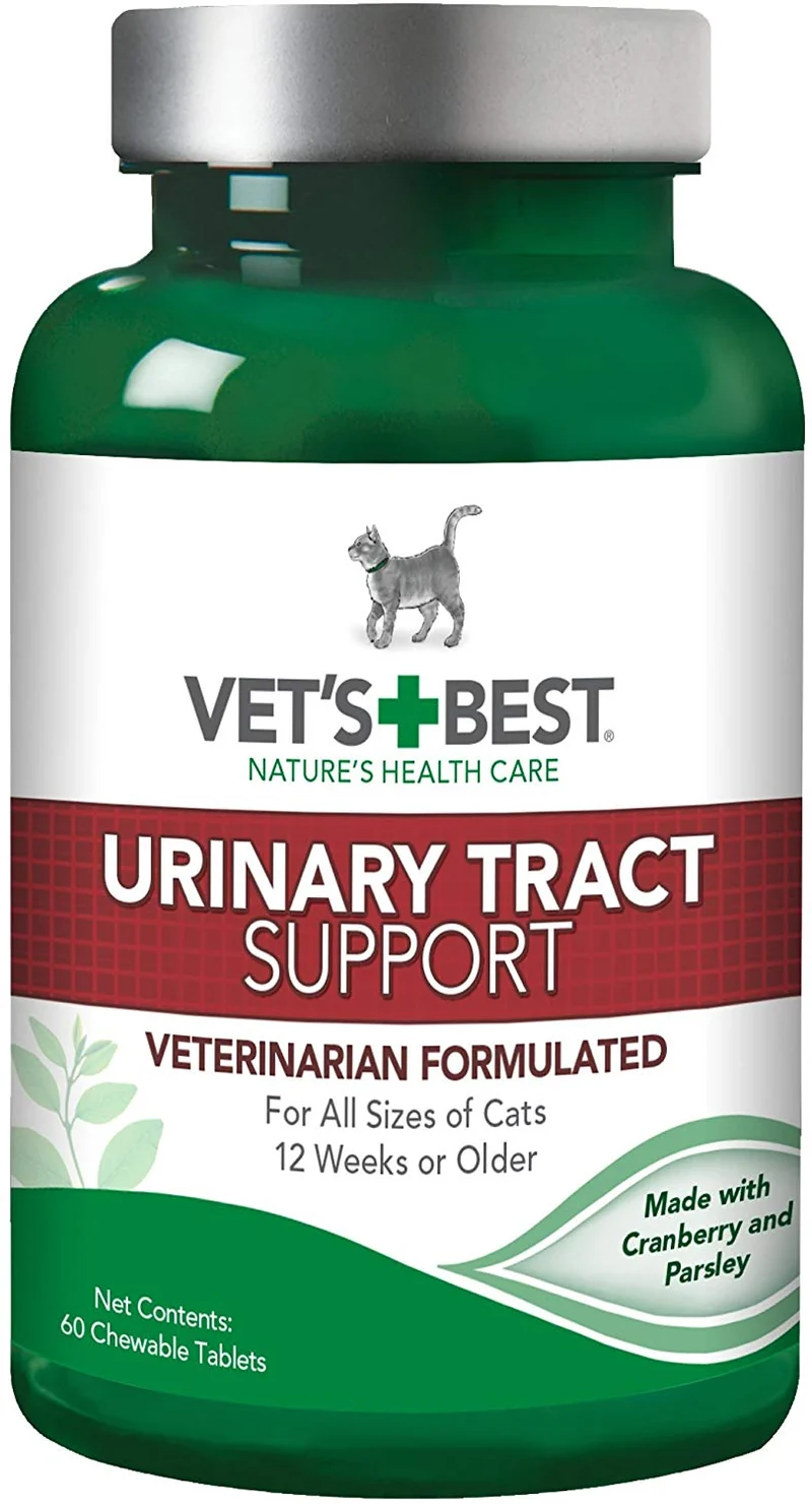 De Veterinaria mejor soporte de Feline del tracto urinario, 60 tabletas masticables, paquete de de 1