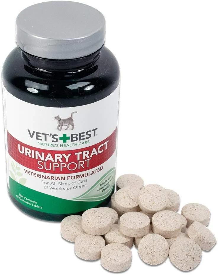 De Veterinaria mejor soporte de Feline del tracto urinario, 60 tabletas masticables, paquete de de 1