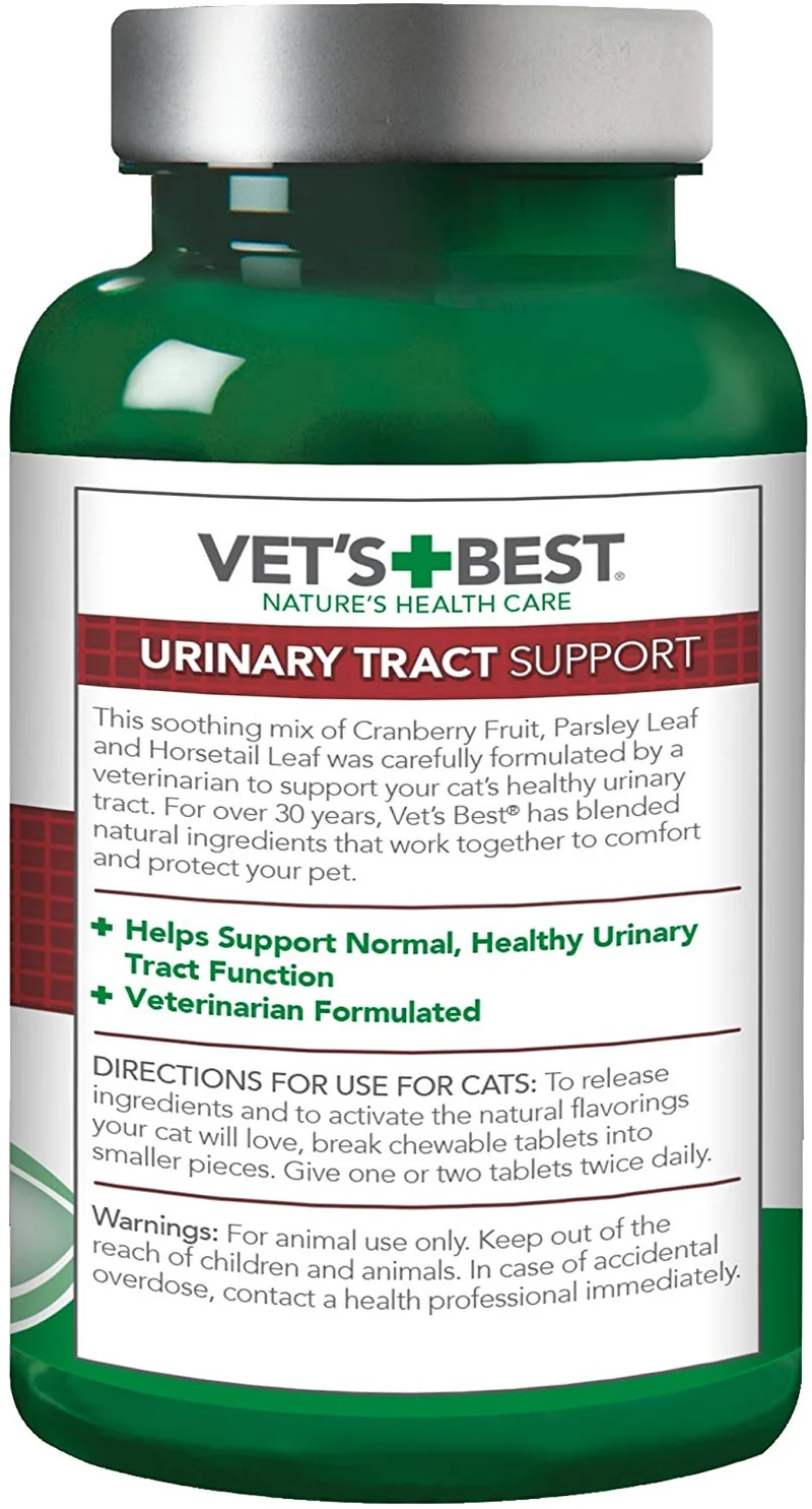 De Veterinaria mejor soporte de Feline del tracto urinario, 60 tabletas masticables, paquete de de 1