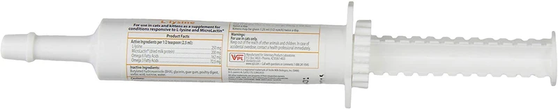 Duralactin Feline L-Lysine, 1.1 fl oz