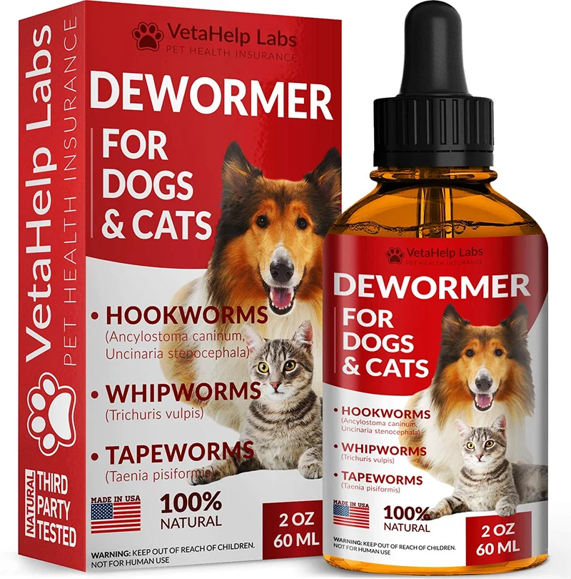 DEW0RMER para perros y gatos (2 oz) – Treat & Prevent – Amplio espectro WHIPW0RM, H00KW0RM, R0UNDW0RM & TAPEW0RM DEW0RMER – Hecho en Estados Unidos – Natural Potente mezcla – Mascotas Senior, Gatito y Cachorro DEW0RMER