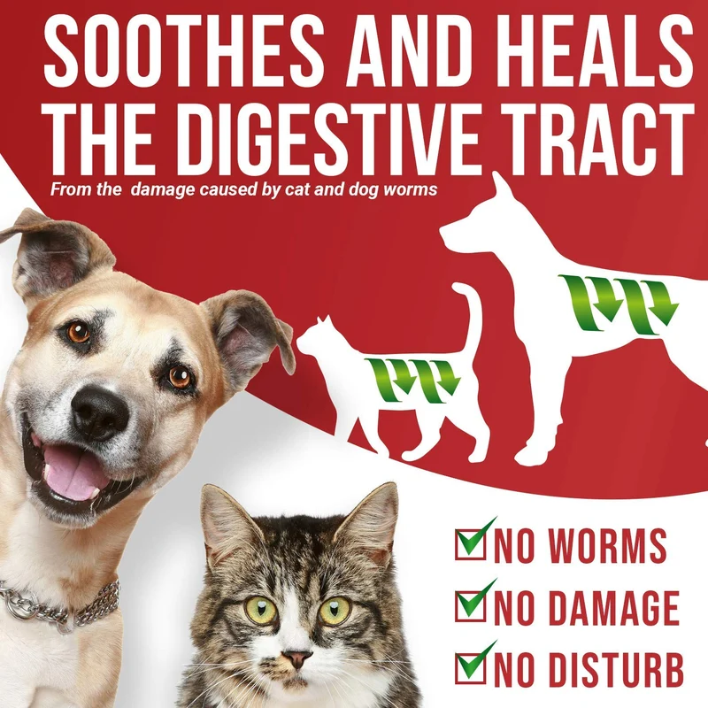 DEW0RMER para perros y gatos (2 oz) – Treat & Prevent – Amplio espectro WHIPW0RM, H00KW0RM, R0UNDW0RM & TAPEW0RM DEW0RMER – Hecho en Estados Unidos – Natural Potente mezcla – Mascotas Senior, Gatito y Cachorro DEW0RMER