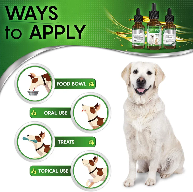 Herbal Alternative Medicine/Fast Imunne Activator/Broad-Spectrum Drops for Pets/Natural Pet Supplement Premium Quality/Natural Treatment with PAU D'Arco, Cranberry, Clove, Olive Leaf, Echinace
