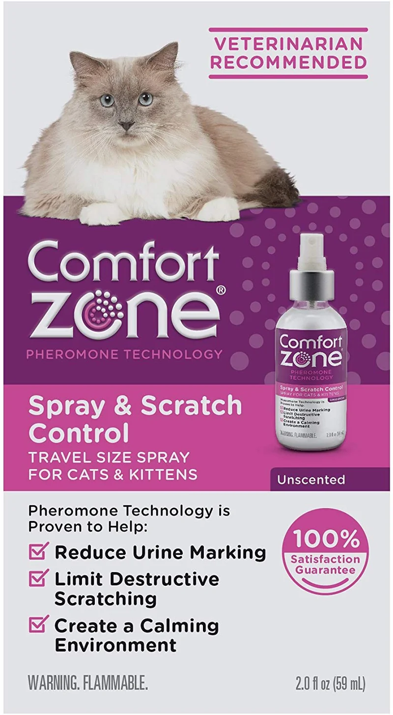 Spray y control de arañazos para gatos, calmante, 2 onzas
