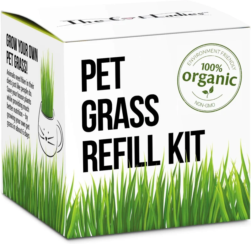Cat zacate/Pet Refill Kit – 3 Pack de pasto: Refill Kit for artículo # b01i5 X hwi6 y b01jni9 W9e: 100% orgánicos Pet Kit de pasto/Cat Kit... Natural Hairball Control de zacate y Hairball Remedio para gatos...