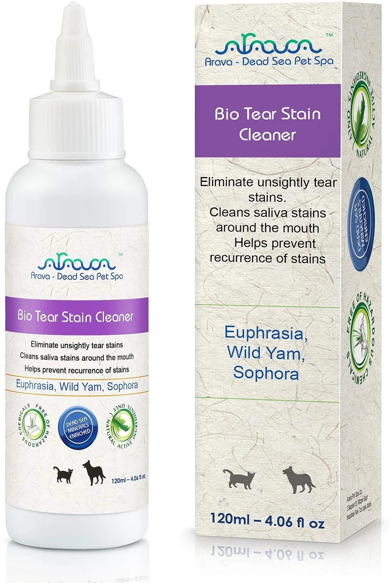 Toallitas de ojos para mascotas Arava – para perros, gatos, cachorros y gatitos – 100 unidades – Natural y aromaterapia medicada – Elimina la suciedad y la descarga – Evita las manchas de desgarro y las irritaciones – Suave y suave