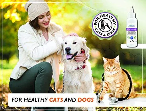 Toallitas de ojos para mascotas Arava – para perros, gatos, cachorros y gatitos – 100 unidades – Natural y aromaterapia medicada – Elimina la suciedad y la descarga – Evita las manchas de desgarro y las irritaciones – Suave y suave
