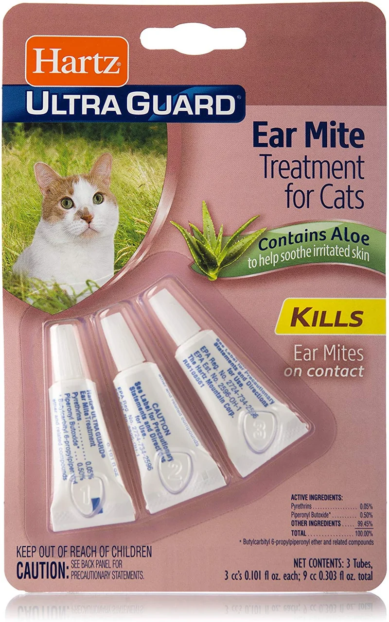 ley-hartz ultraguard Ear Tratamiento antiácaros para gatos