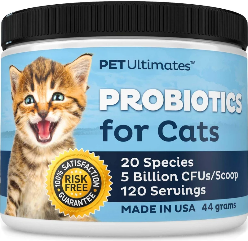 Pet Ultimates probióticos para gatos, 44 gramos