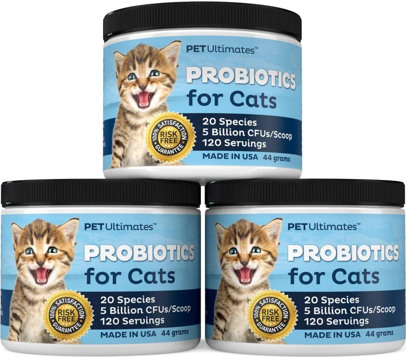 Pet Ultimates probióticos para gatos, 44 gramos