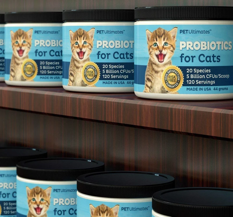 Pet Ultimates probióticos para gatos, 44 gramos