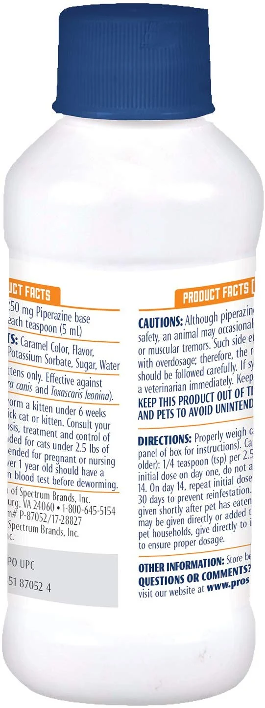 pro-sense líquido dewormer Cat