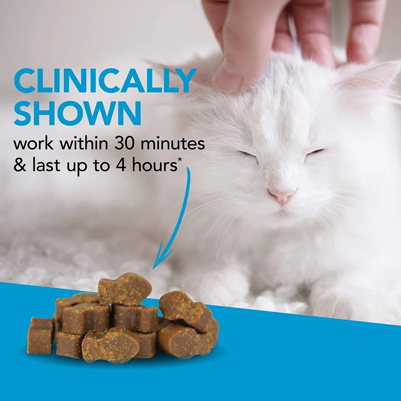 VetriScience Laboratories Composure, Fórmula calmante para gatos, 30 mordeduras de tamaño de mordida