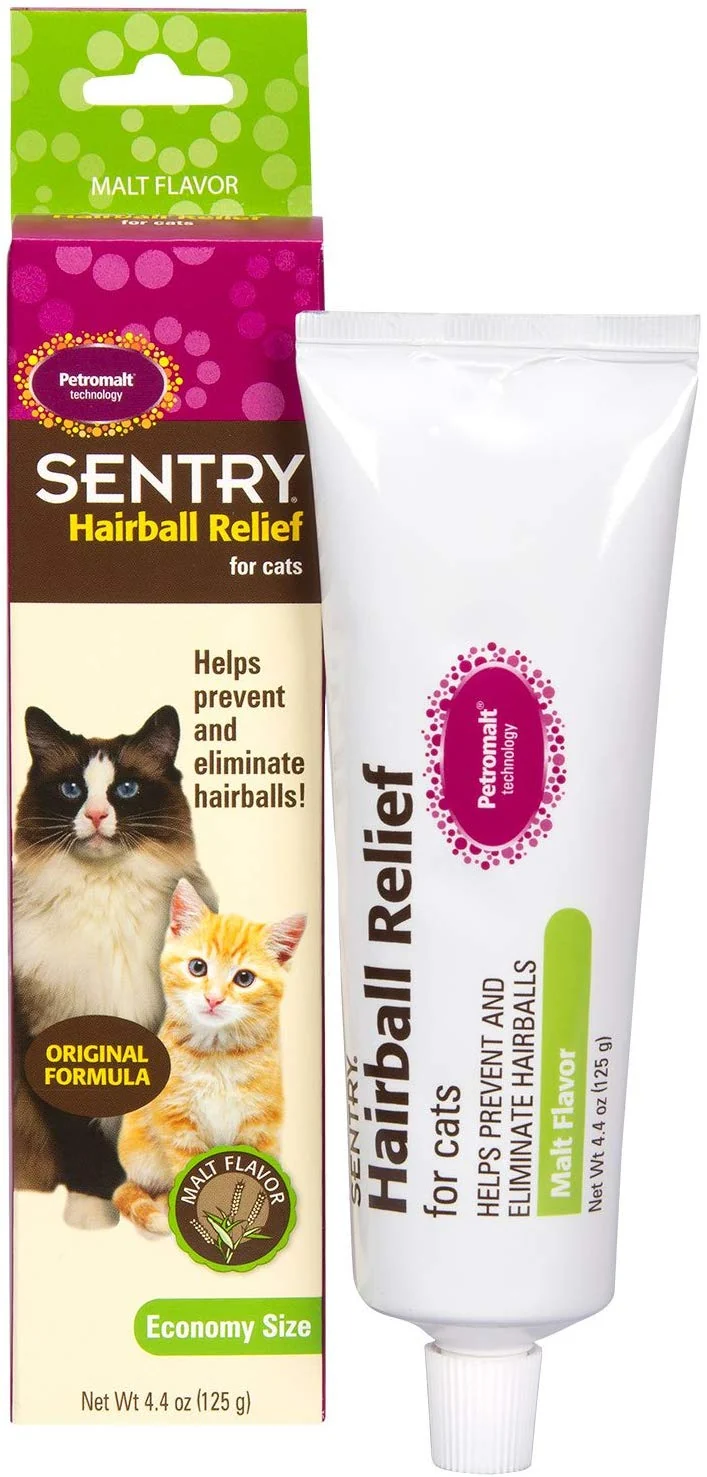 Sentry Pelota de alivio para gatos, sabor a malta 4.4 onzas