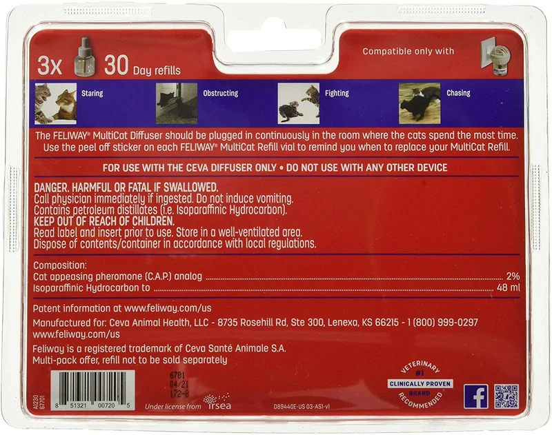 Relleno animal CEVA Animal Health Multicat Feliway