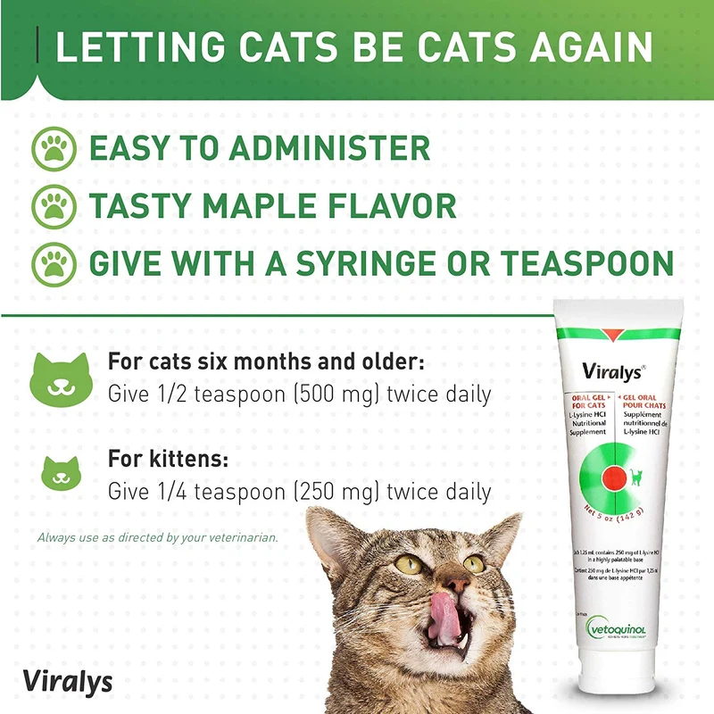 Gel oral para gatos Viralys, 5 onzas