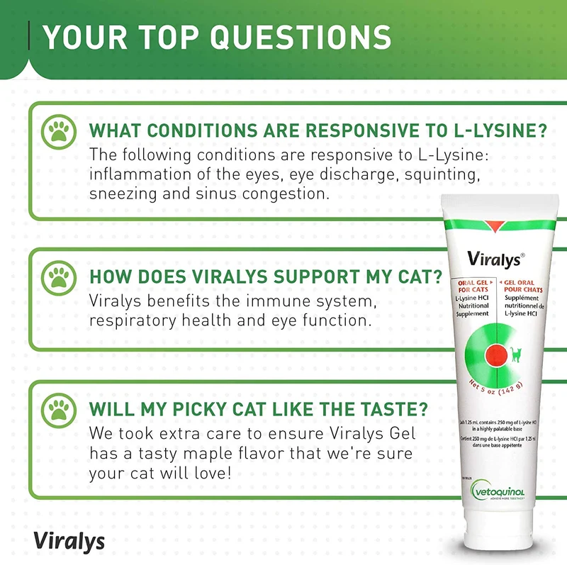 Gel oral para gatos Viralys, 5 onzas