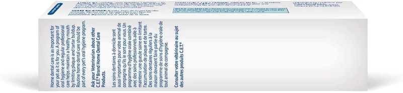 Virbac C.E.T. Pasta dental enzimática para perros y gatos, sabor carne de vacuno, 2.5 oz