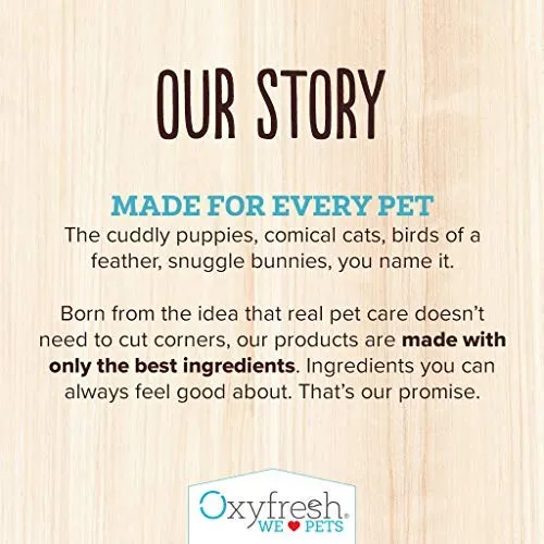 Oxyfresh Premium Pet Dental Care Solution: la mejor manera de eliminar el mal aliento de perro y el aliento de gato – lucha contra el tártaro, la placa y la enfermedad de las encías. - ¡Tan fácil, sólo tienes que añadir al agua! Recomendado por Vet.