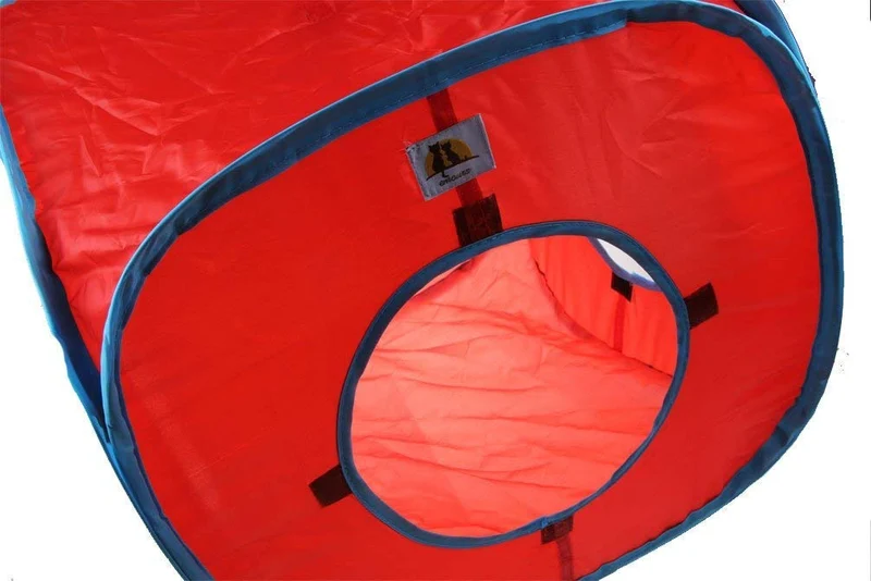 Enorme Flexible Pop fuera gatito Jugar Cube ampliable jugar mejor gato juguetes, rojo