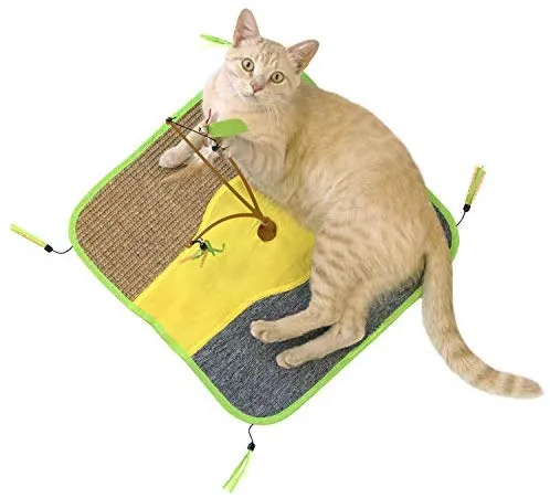Kitty City Cat Toy Collection, Scratching Mat, Cat Scratching Toy, Cat Toy with Scratch Pad