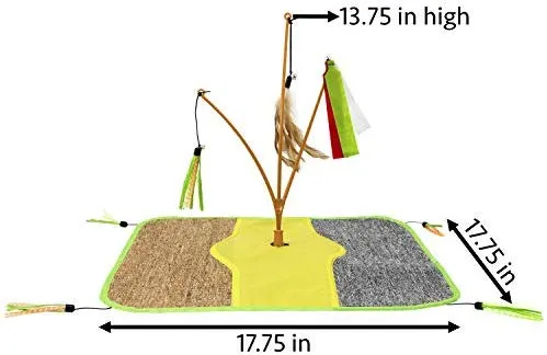 Kitty City Cat Toy Collection, Scratching Mat, Cat Scratching Toy, Cat Toy with Scratch Pad