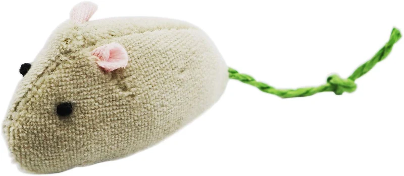 Gato Juguetes ratones de pelo, suave y duradero para la diversión para jugar con, chupete mouse Catnip ratones para gatito, ratones de juguete de 6 por paquete