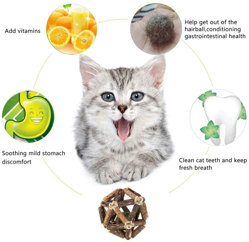Deyace - Juego de 2 palos de gato, bolas de lana interactivas reemplazables, bolas de gato, pelotas de gato, juguetes divertidos para gatos, pelotas de gato, juguetes para perseguir a los gatos, 2 unidades