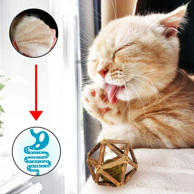 Deyace - Juego de 2 palos de gato, bolas de lana interactivas reemplazables, bolas de gato, pelotas de gato, juguetes divertidos para gatos, pelotas de gato, juguetes para perseguir a los gatos, 2 unidades