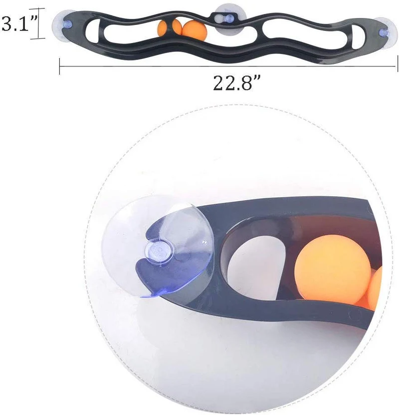 SRHOME - Juego de pelotas de gato con pista para ventanas, pista de pelota para gatito interactivo, juegos de puzle y pista de carreras, divertido montaje DIY para tu gato favorito