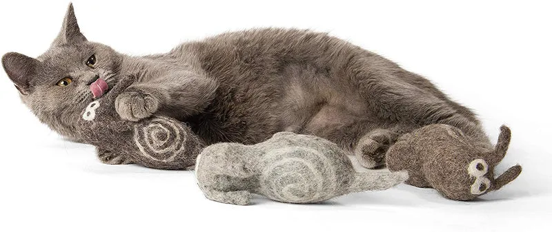individual Critters kittitrails rellenables Catnip silvervine Juguete – 3 Pack – Orgánico Plata Vine Catnip incluidos