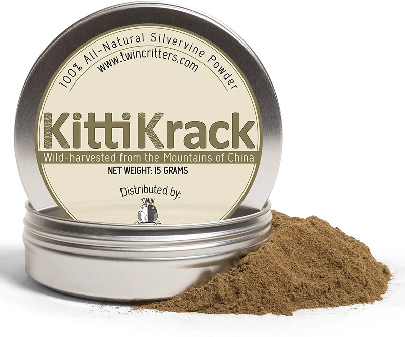 individual Critters kittitrails rellenables Catnip silvervine Juguete – 3 Pack – Orgánico Plata Vine Catnip incluidos