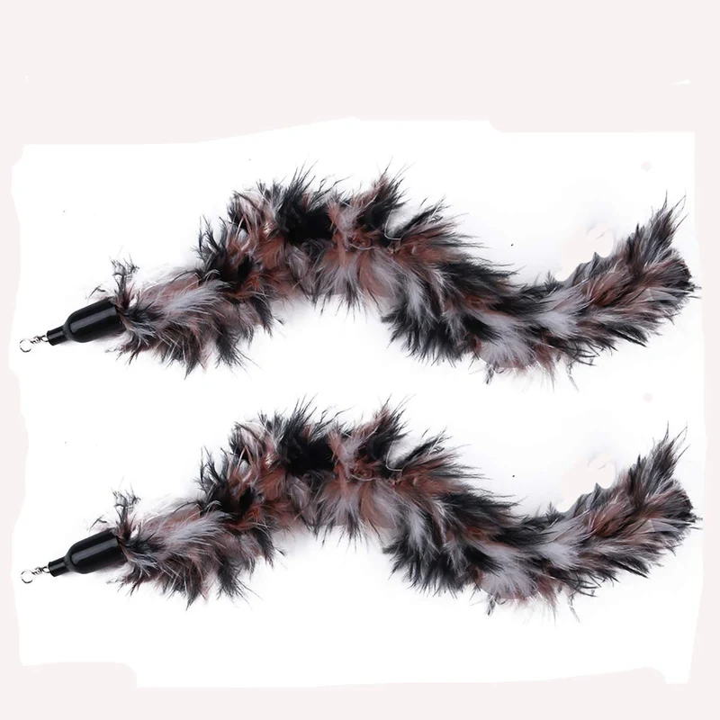 ZoyPet - Juego de 3 piezas de recambio interactivo de plumas de repuesto retráctiles para gatos, mariposas, libélulas, ratón, caterpillar, pájaros, plumas para gatos, 21 estilos variados CT15