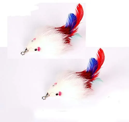 ZoyPet - Juego de 3 piezas de recambio interactivo de plumas de repuesto retráctiles para gatos, mariposas, libélulas, ratón, caterpillar, pájaros, plumas para gatos, 21 estilos variados CT15