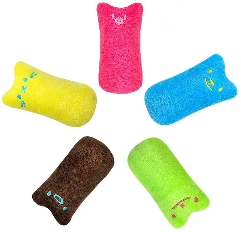 didog paquete de 5 gato Interactivo Catnip juguetes gracioso para gatito Kitty Cat Kicker dentición Masticar Jugar