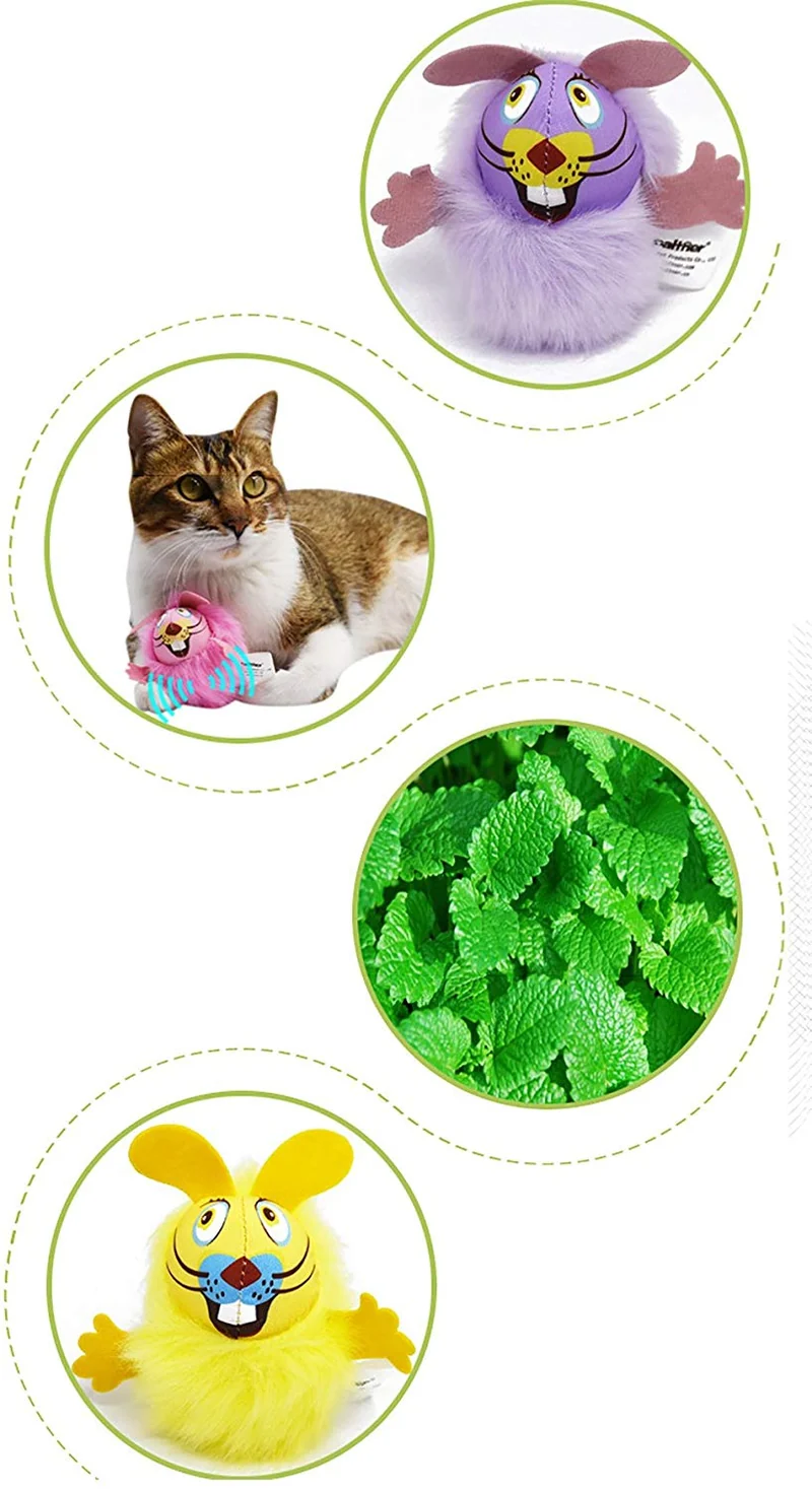 Jooee Catnip Cat Toys Mice,3pack