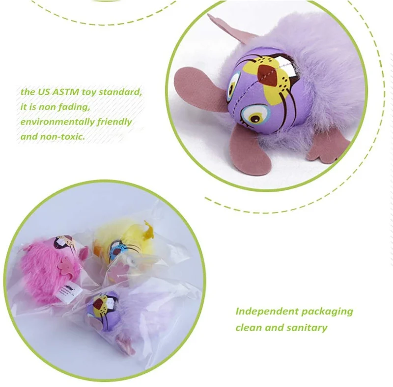 Jooee Catnip Cat Toys Mice,3pack