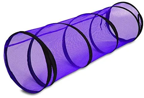 Jackson Galaxy Cat Crawl Mesh Tunnel, Purple