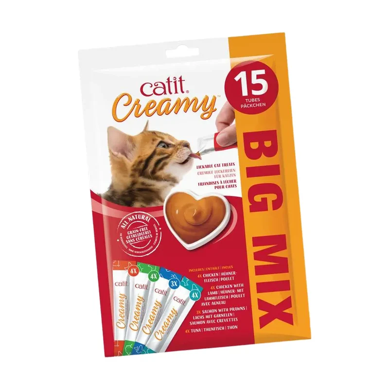 Catit Creamy Snack Surtido Pack 15X10 g