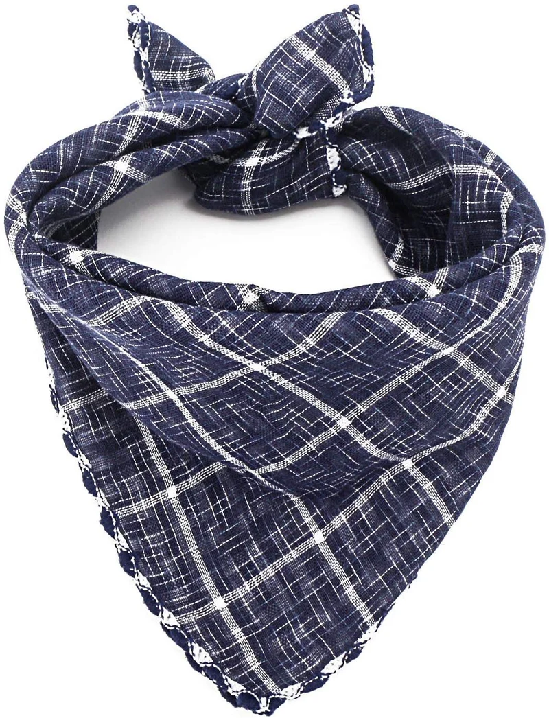 Segarty Bandana para perro, bufandas para cachorros pequeños, medianos, grandes, a cuadros, reversibles, para mascotas, bandanas, accesorios, juego de pañuelos triangulares