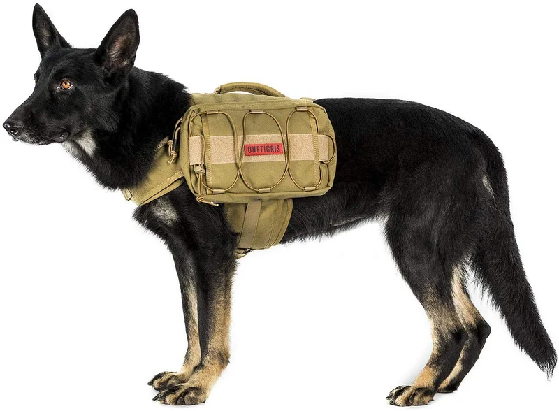 OneTigris – Mochila para perro de viaje de camping senderismo para perro mediano y grande