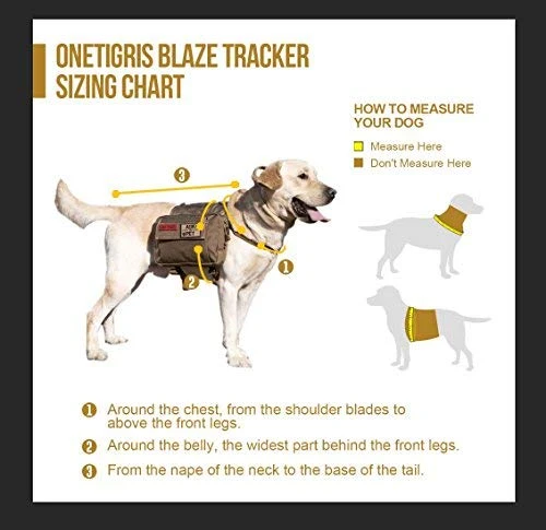 OneTigris – Mochila para perro de viaje de camping senderismo para perro mediano y grande