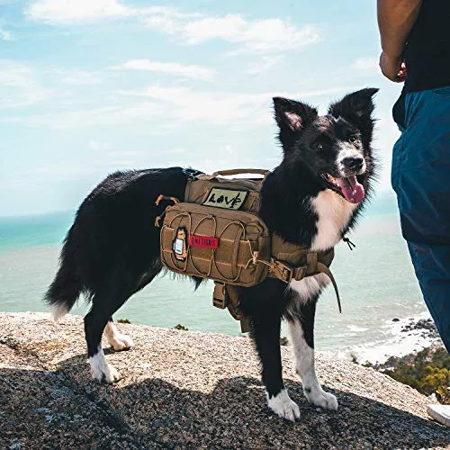 OneTigris – Mochila para perro de viaje de camping senderismo para perro mediano y grande